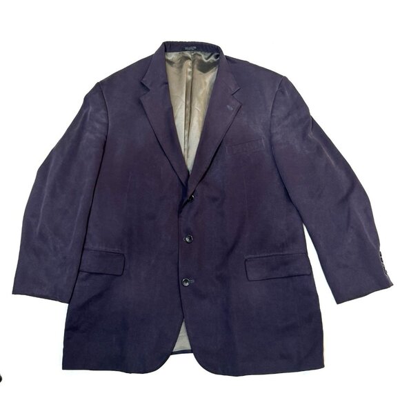 Oscar de la Renta Other - Oscar De La Renta Sport Blazer Men's 50L Deep Blue Navy Tencel Quiet Luxury